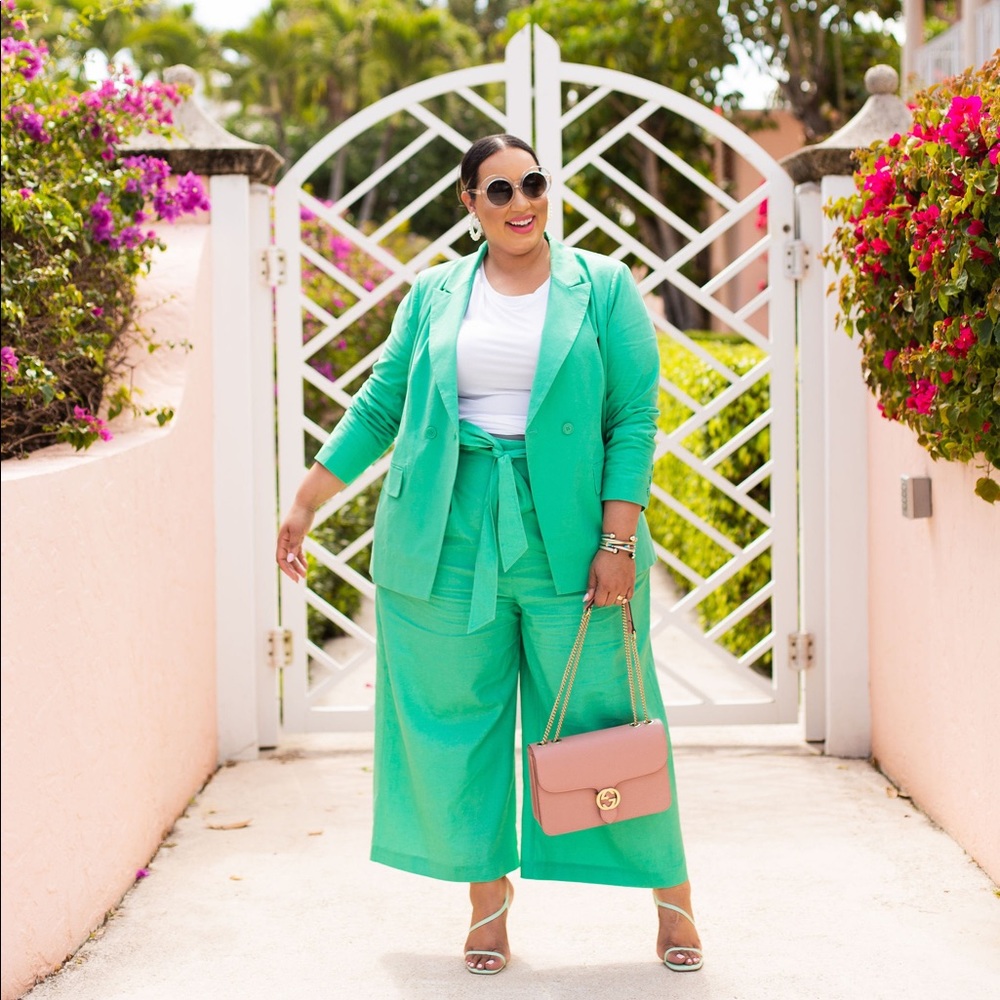 Beauticurve X for Lane Bryant Green Blazer